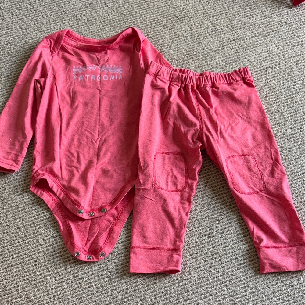 Patagonia capilene base layer set 12-18 mo